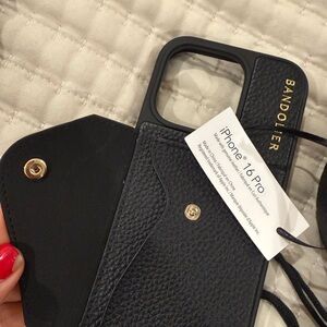 Bandolier Black Gold iPhone 16 Pro - Case and Strap Set lot